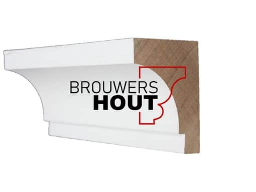 Hardhouten gootlijst G006-114 88x114mm