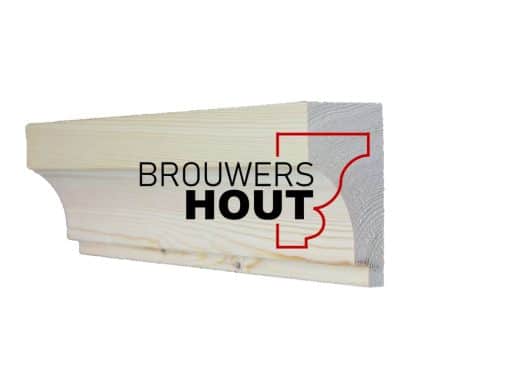 Grenen gootlijst GG005-95 53x95mm