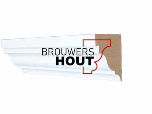 Hardhouten gootlijst G050-75 58x75mm