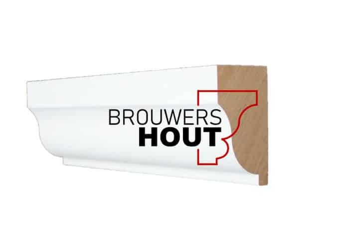 Hardhouten gootlijst G018-95 54x93mm