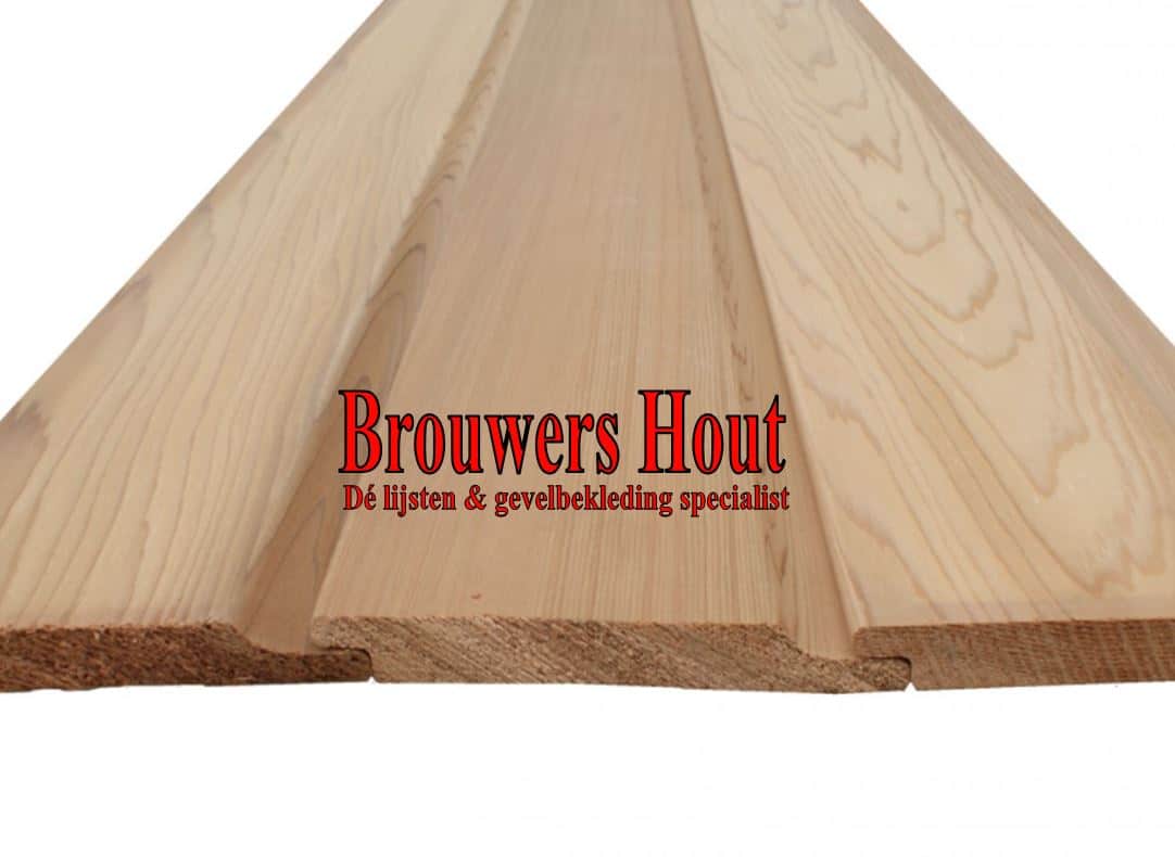 vermoeidheid Eigendom Eigenlijk Western Red Cedar rift gezaagd PEFC halfhoutse rabatdeel RD021-144 afm.  18x144mm - Brouwers Hout - De specialist in lijstwerk & gevelbekleding