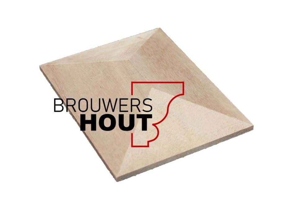 Hardhouten piramide 30×120×160mm (d×b×l)