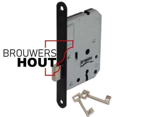 Binnendeur klavierkastslot zwart DM50 1256/2