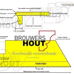 MDF v313 vensterbank VBM025 - Afbeelding 2
