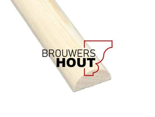 Grenen half rond HRG030 15x30mm