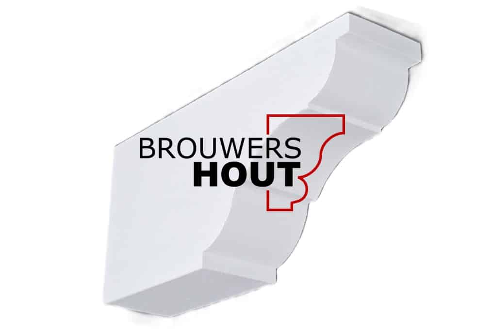 Hardhouten gootklos GK062 67x138mm BxH