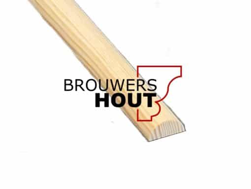 Grenen half rond HRG014 7x14mm