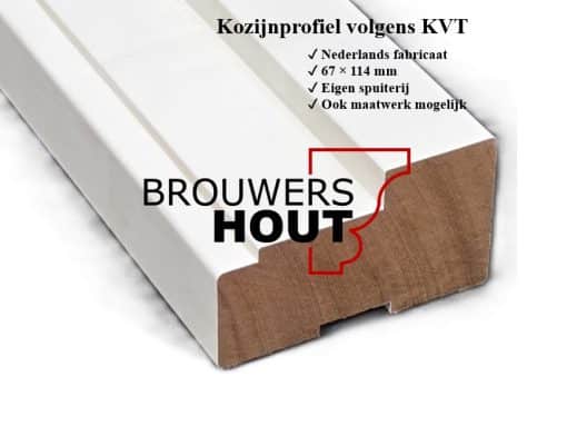 Kozijnprofiel BU67-KS06 kantenstijl 67x114mm