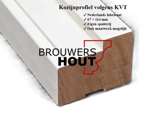 Kozijnprofiel BU67-KS09 kantenstijl 90x114mm