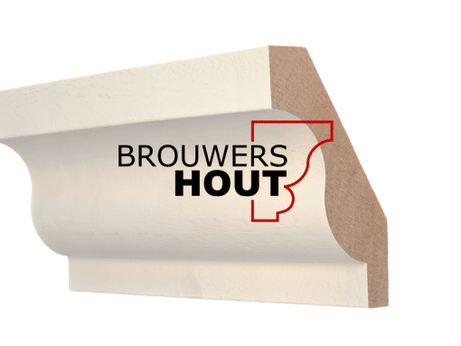 Hardhouten gootlijst G028-160 40x160mm