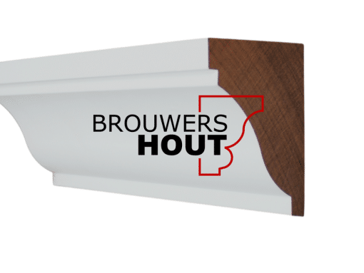 Hardhouten gootlijst G164-115 86x115mm